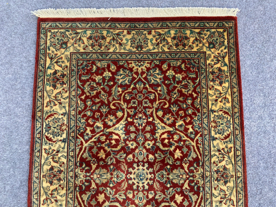 3.2' X 2.0' Ft. Authentic Pakistani Hand Knotted Double Knot Finest Wool Small Area Rug BR997