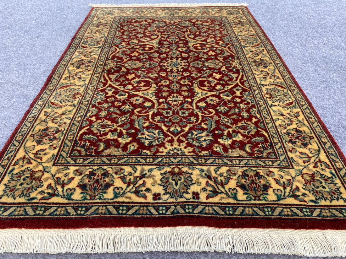 3.2' X 2.0' Ft. Authentic Pakistani Hand Knotted Double Knot Finest Wool Small Area Rug BR997