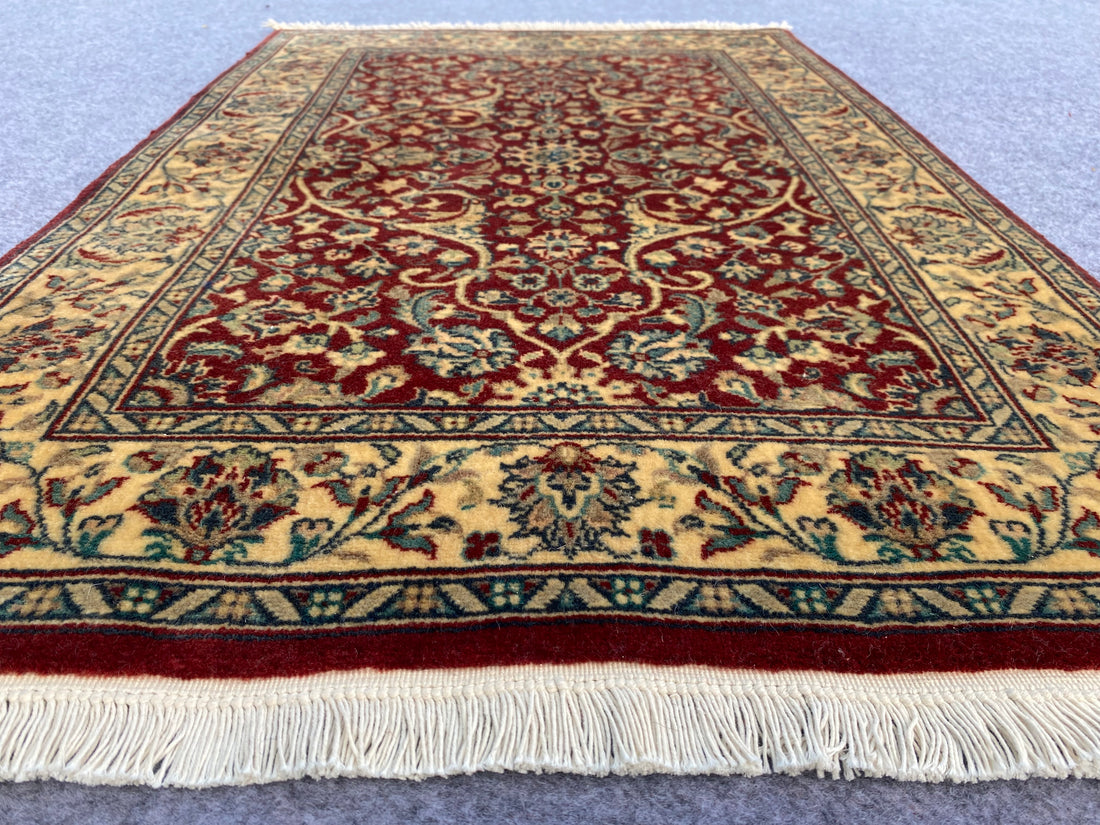 3.2' X 2.0' Ft. Authentic Pakistani Hand Knotted Double Knot Finest Wool Small Area Rug BR997