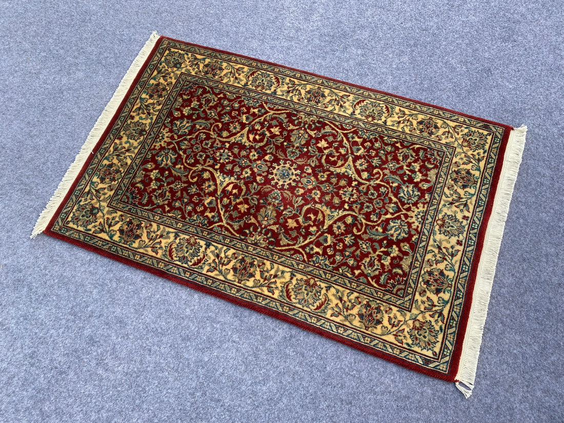 3.2' X 2.0' Ft. Authentic Pakistani Hand Knotted Double Knot Finest Wool Small Area Rug BR997