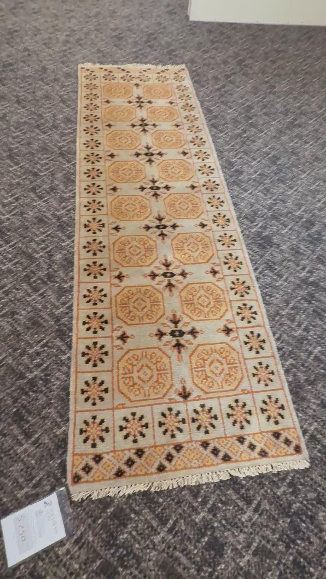 8’ x 2 ½ Ft. Contemporary Turkish Oushak Bohemian Hand Knotted Wool Runner – BR2547