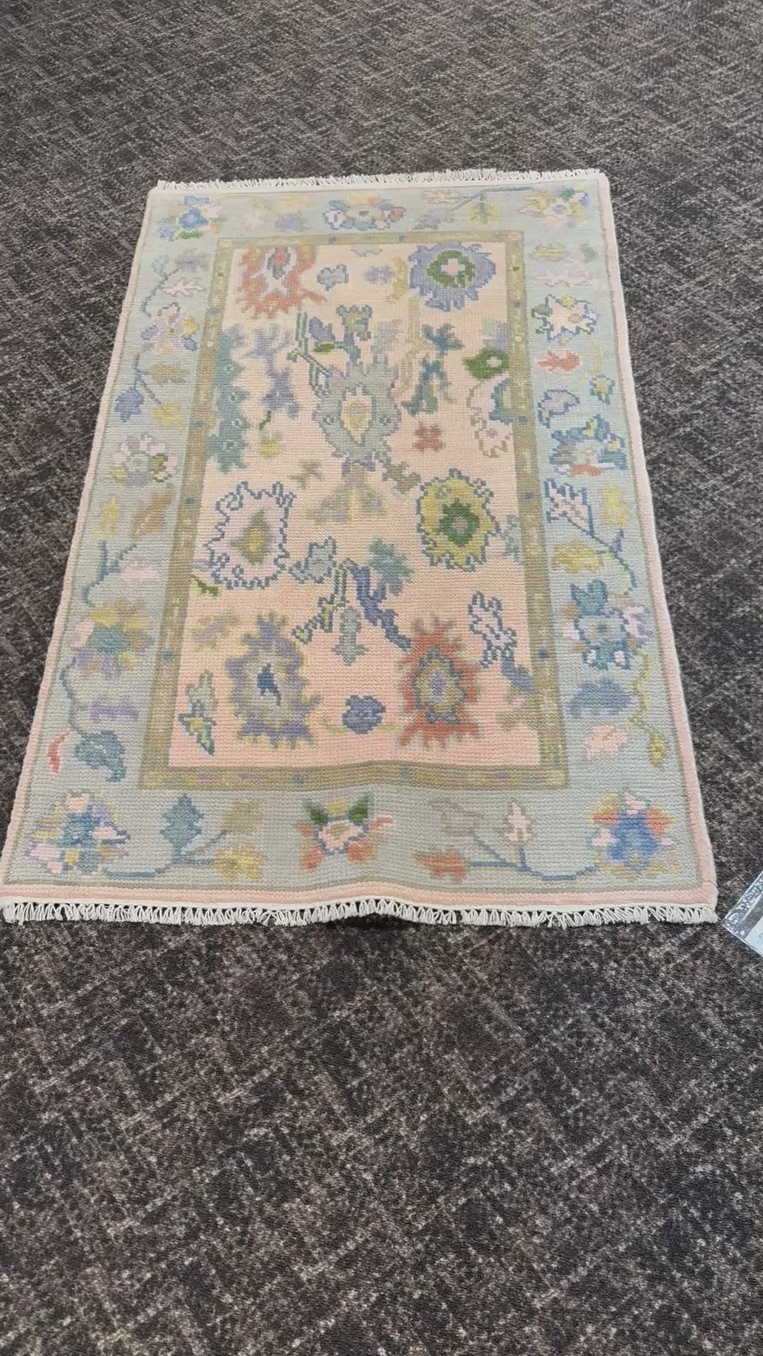 3' x 5' Ft. Contemporary Turkish Oushak Bohemian Hand Knotted Wool Runner - BR2570