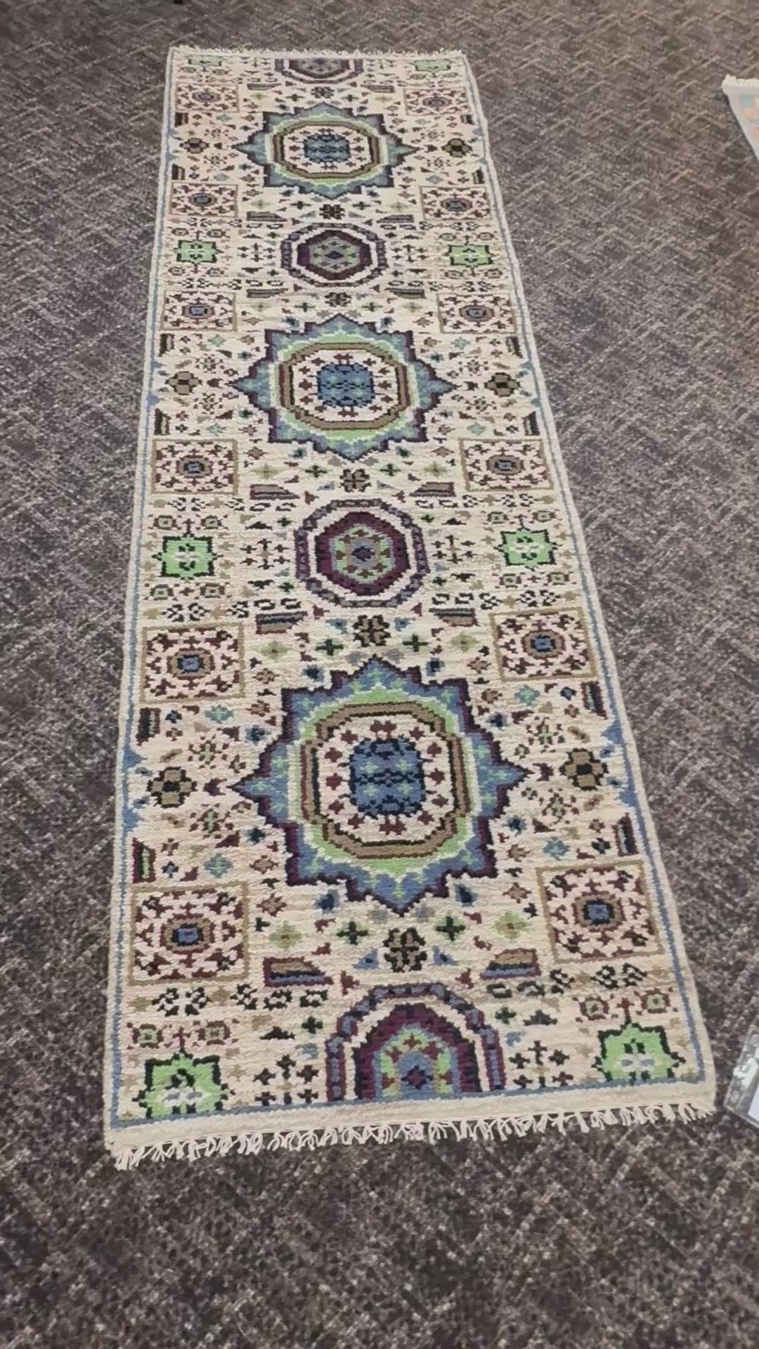 2.7’ x 8' Ft. Contemporary Turkish Oushak Bohemian Hand Knotted Wool Runner – BR2598