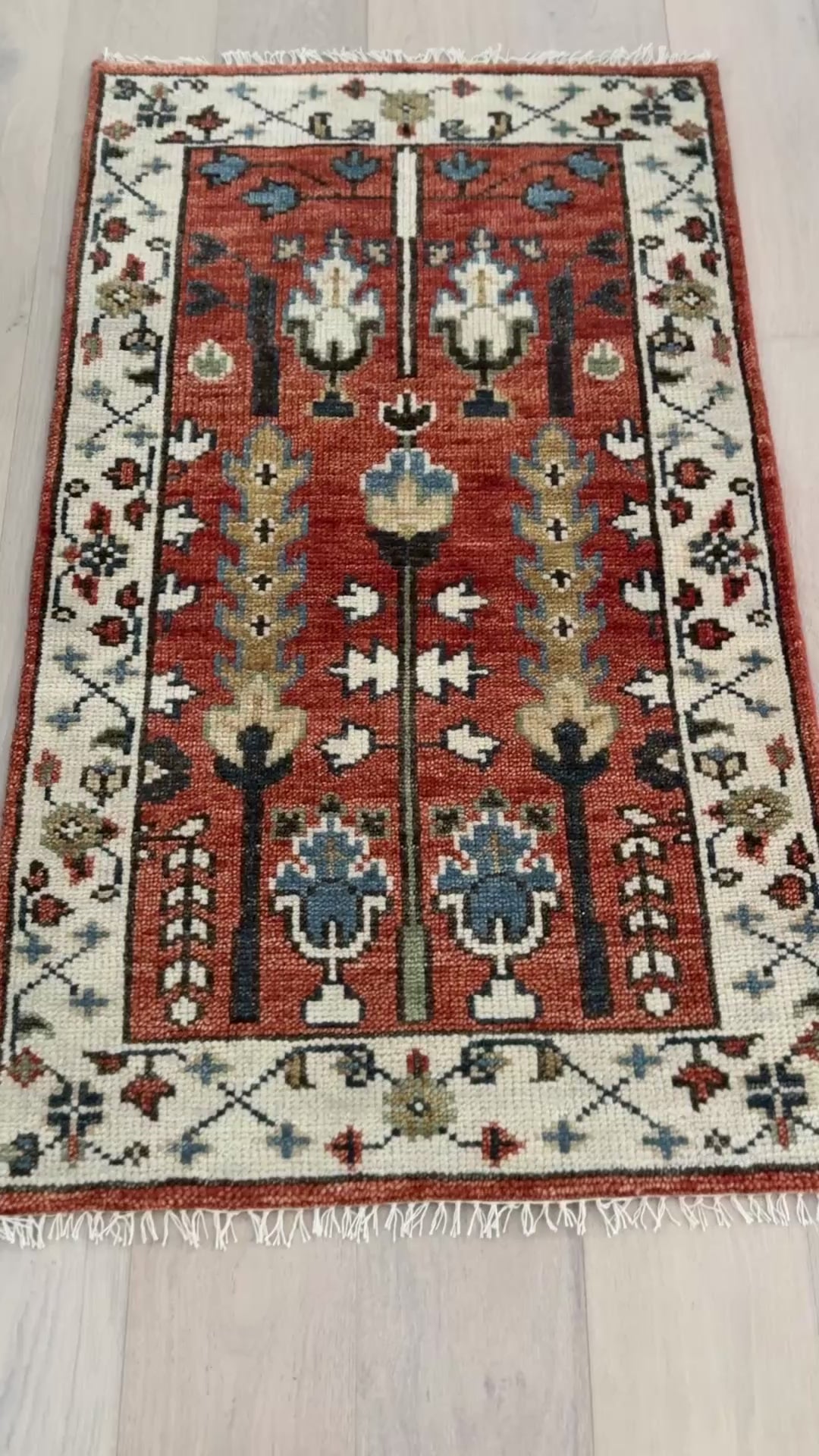 3' x 5' Ft. Contemporary Turkish Oushak Bohemian Hand Knotted Wool Runner - BR3087
