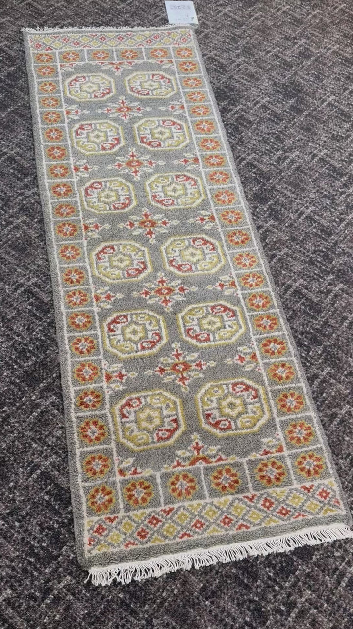 2’ x 6' Ft. Contemporary Turkish Oushak Bohemian Hand Knotted Wool Runner / Rug - BR2601