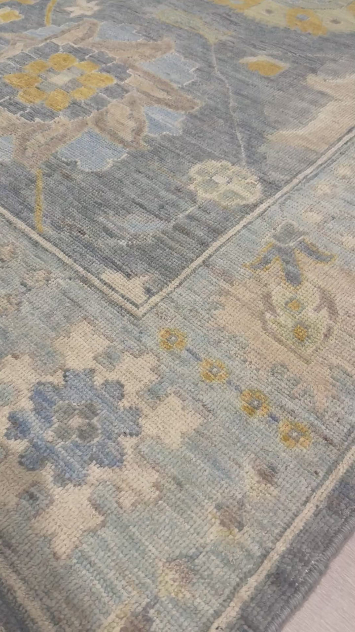 8’x10’ Contemporary Turkish Oushak Hand Knotted Wool Area Rug