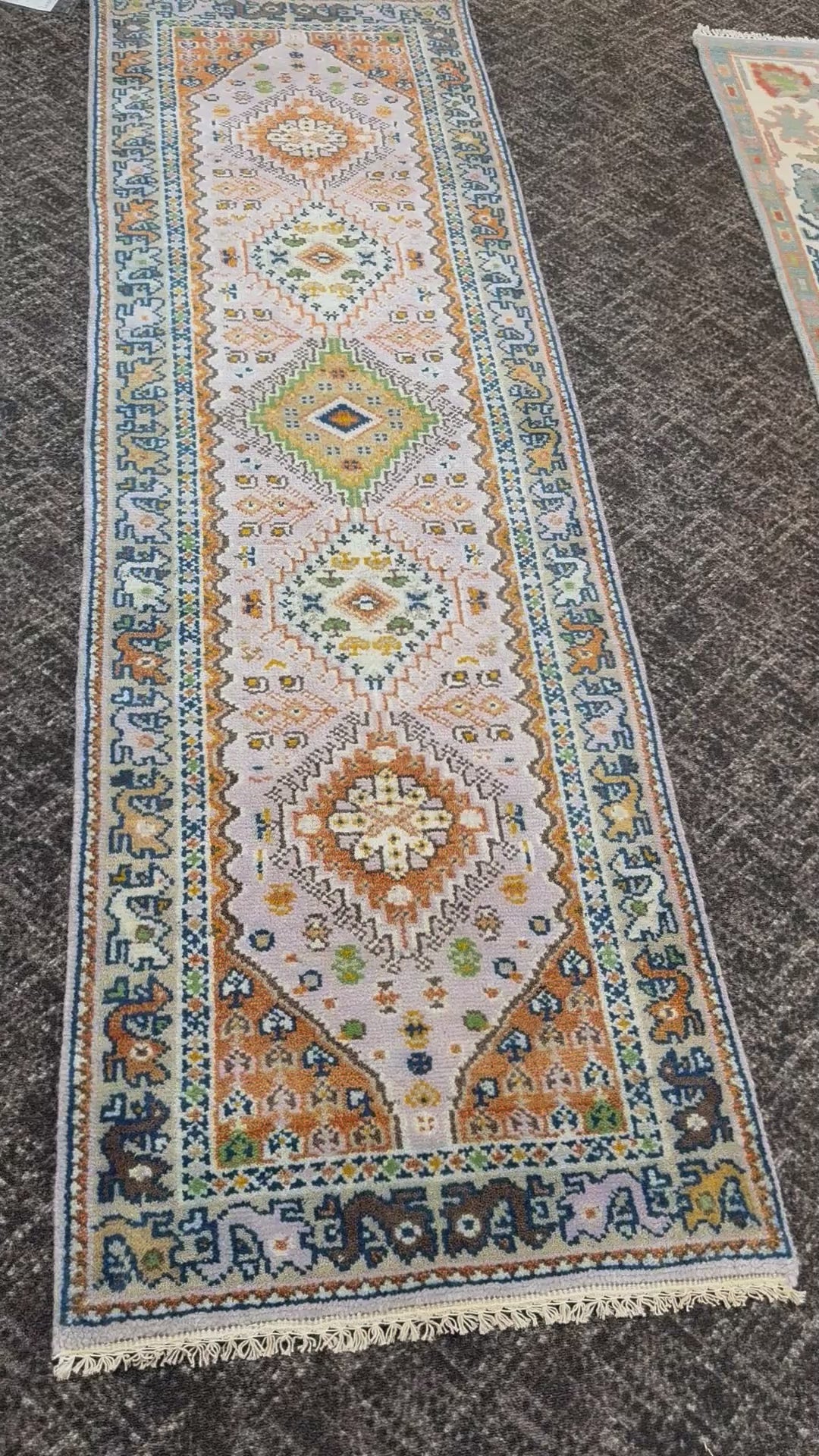 2.7’ x 8' Ft. Contemporary Turkish Oushak Bohemian Hand Knotted Wool Runner – BR2608