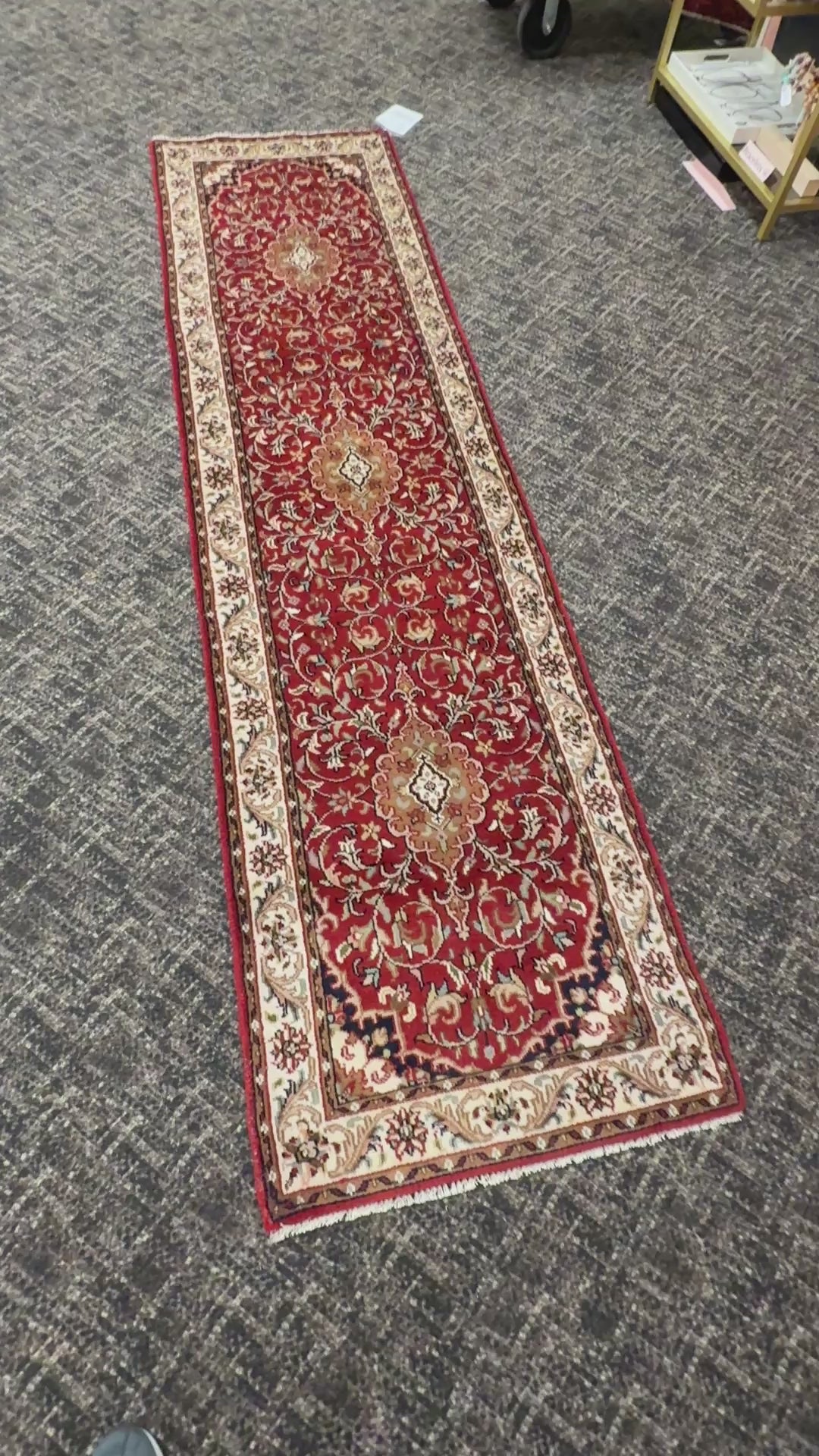 10' x  2 1/2' Ft. Authentic Vintage Tabriz Hand Knotted Fine Wool Runner / Rug BR1743