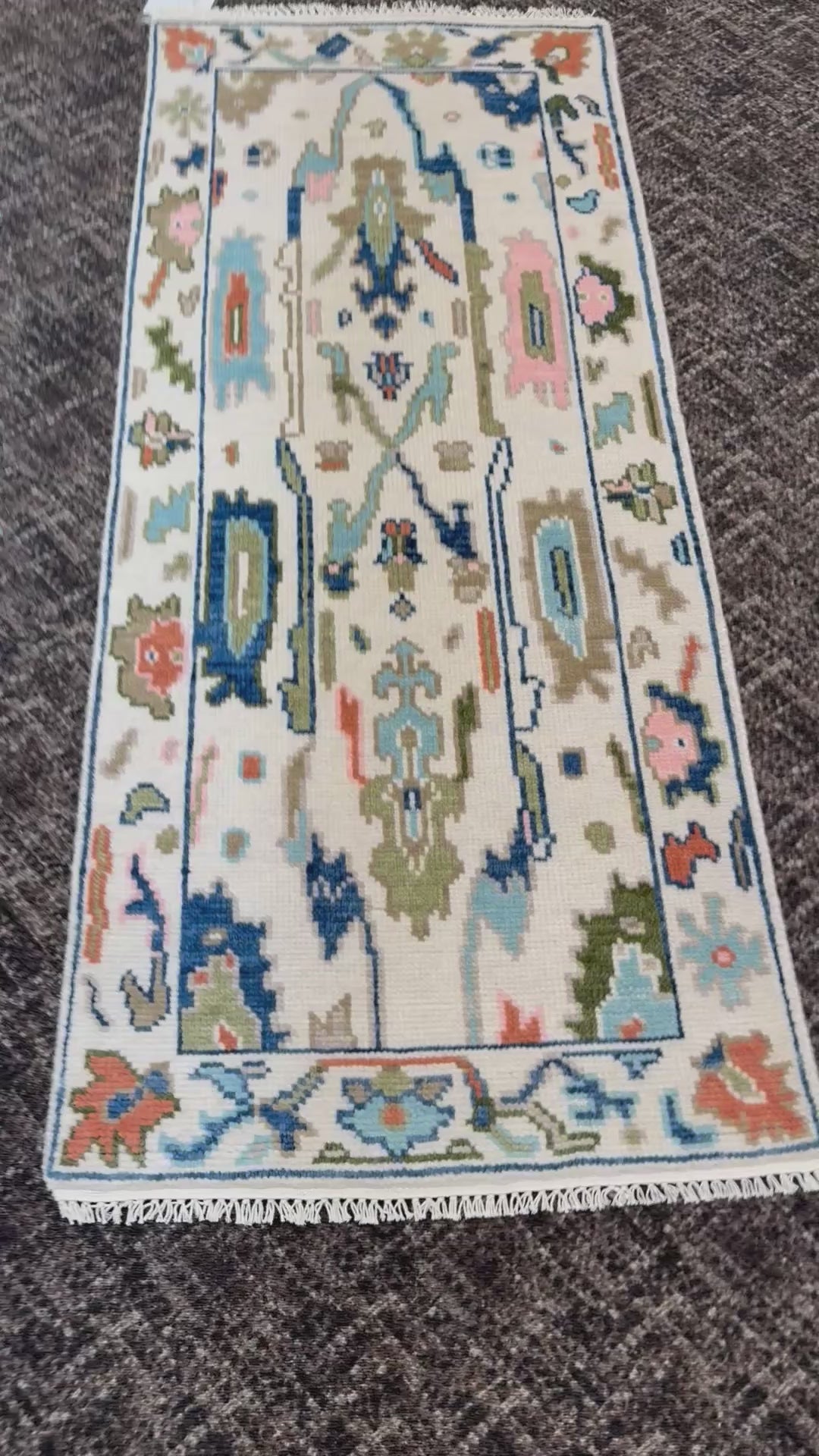 2 1//2’ x 6' Ft. Contemporary Turkish Oushak Bohemian Hand Knotted Wool Runner / Rug - BR2584