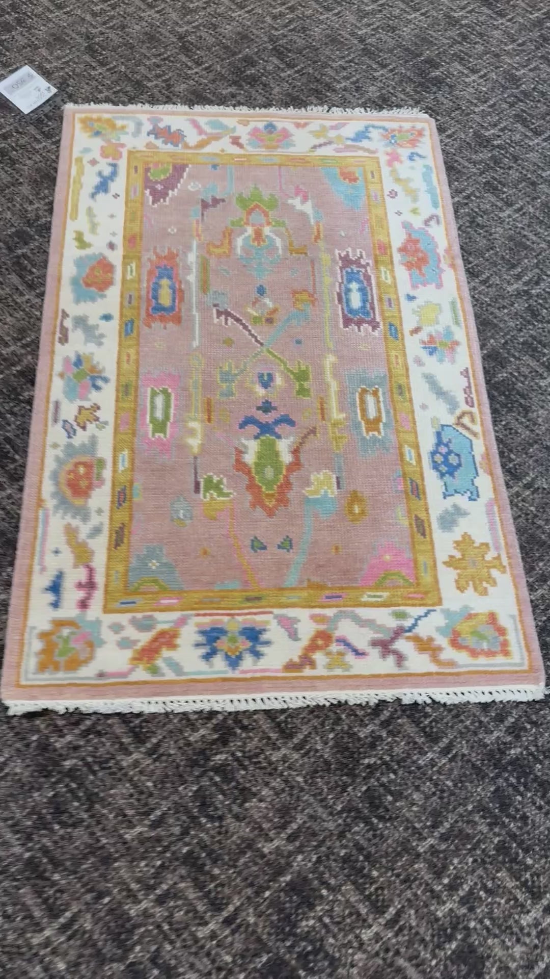 3.1' x 5' Ft. Contemporary Turkish Oushak Bohemian Hand Knotted Wool Area Rug – BR2581
