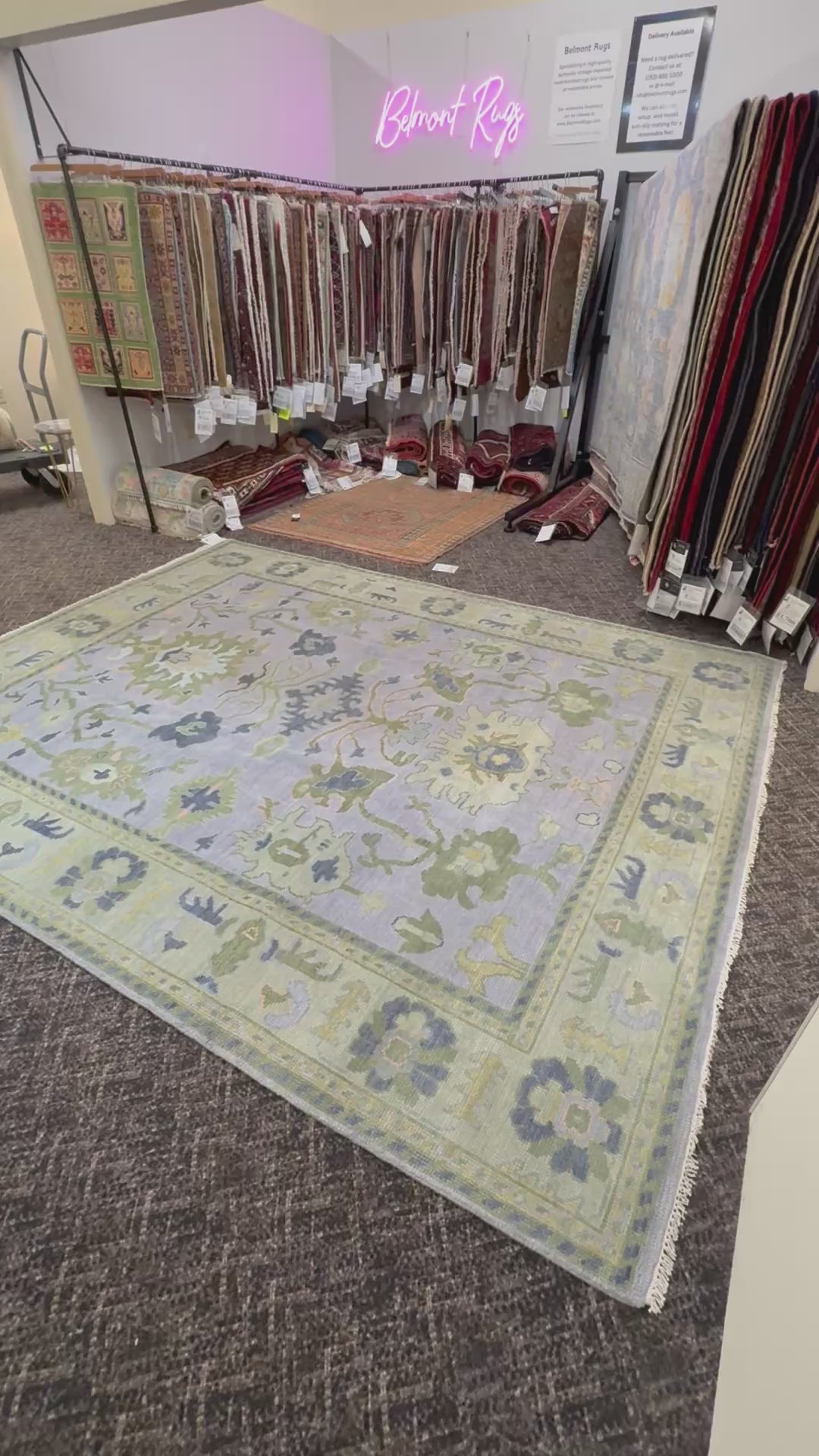 8' x 10' Ft. Turkish Bohemian Oushak Contemporary Hand Knotted Wool Rug - BR2559