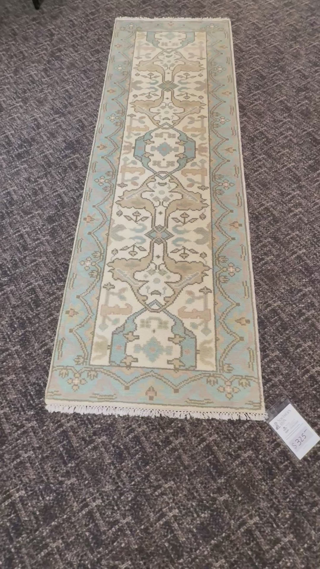 2.7’ x 8' Ft. Contemporary Turkish Oushak Bohemian Hand Knotted Wool Runner – BR2576