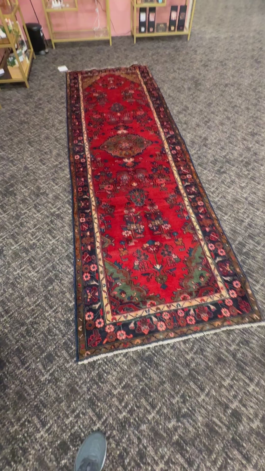 10' x 3.9' Ft. Authentic Persian Hamadan Tribal Hand Knotted Fine Wool Runner / Rug BR132