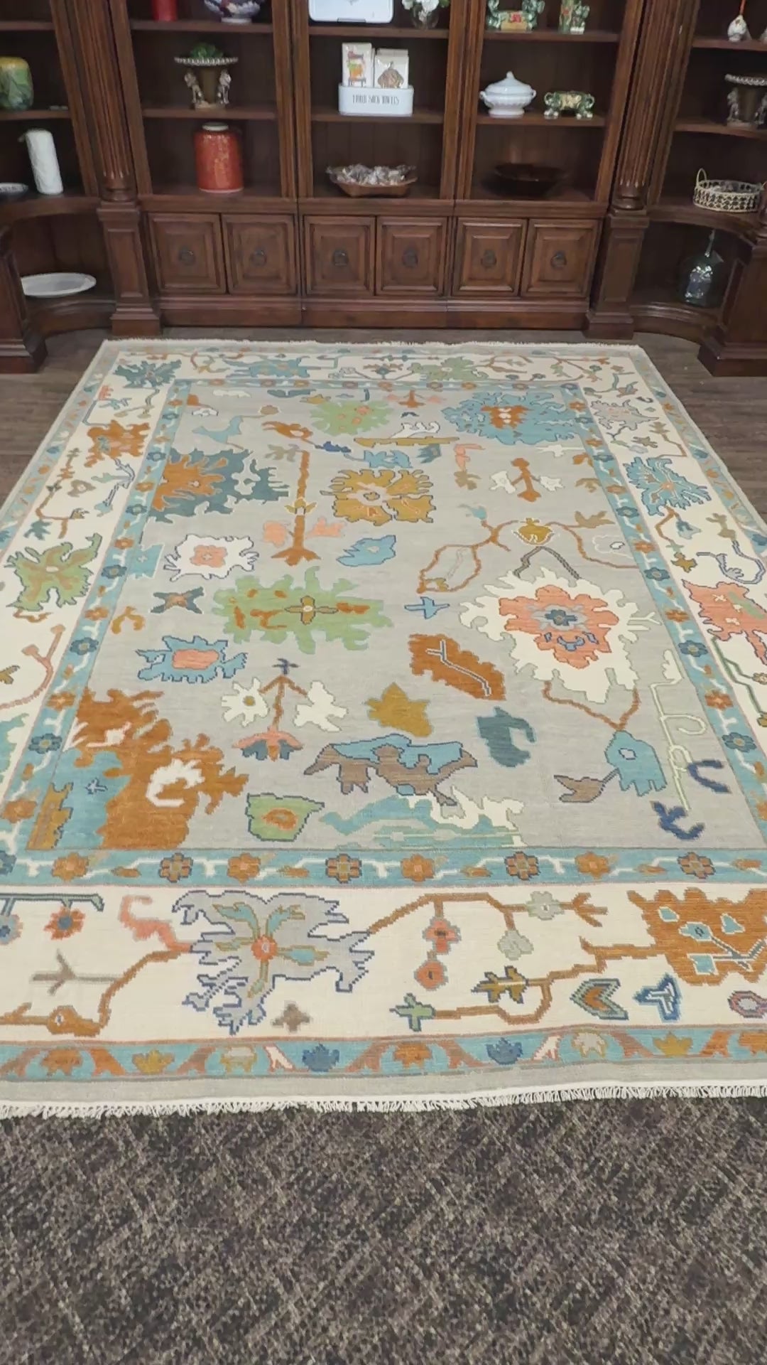 9’ x 12’ Ft. Stunning Turkish Bohemian Oushak Contemporary Hand Knotted Wool Area Rug - BR3044