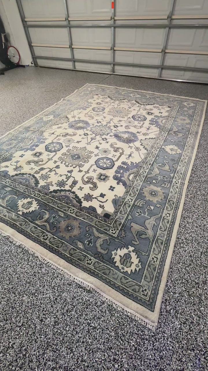 9’ x 12’ Ft. Stunning Turkish Bohemian Oushak Contemporary Hand Knotted Wool Area Rug - BR3057