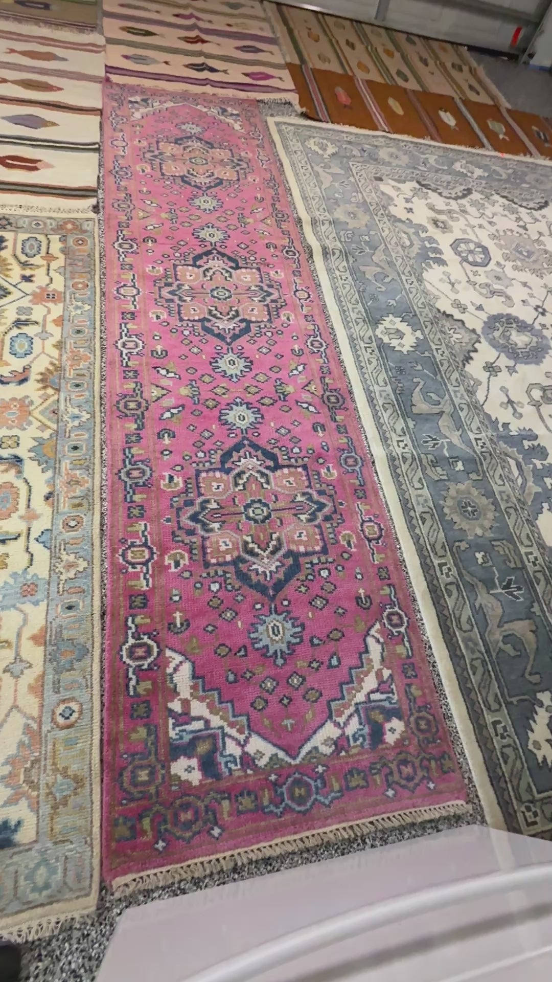 3' x 12' Ft. Stunning Contemporary Geometrical Turkish Oushak Bohemian Hand Knotted Wool Runner – BR3059