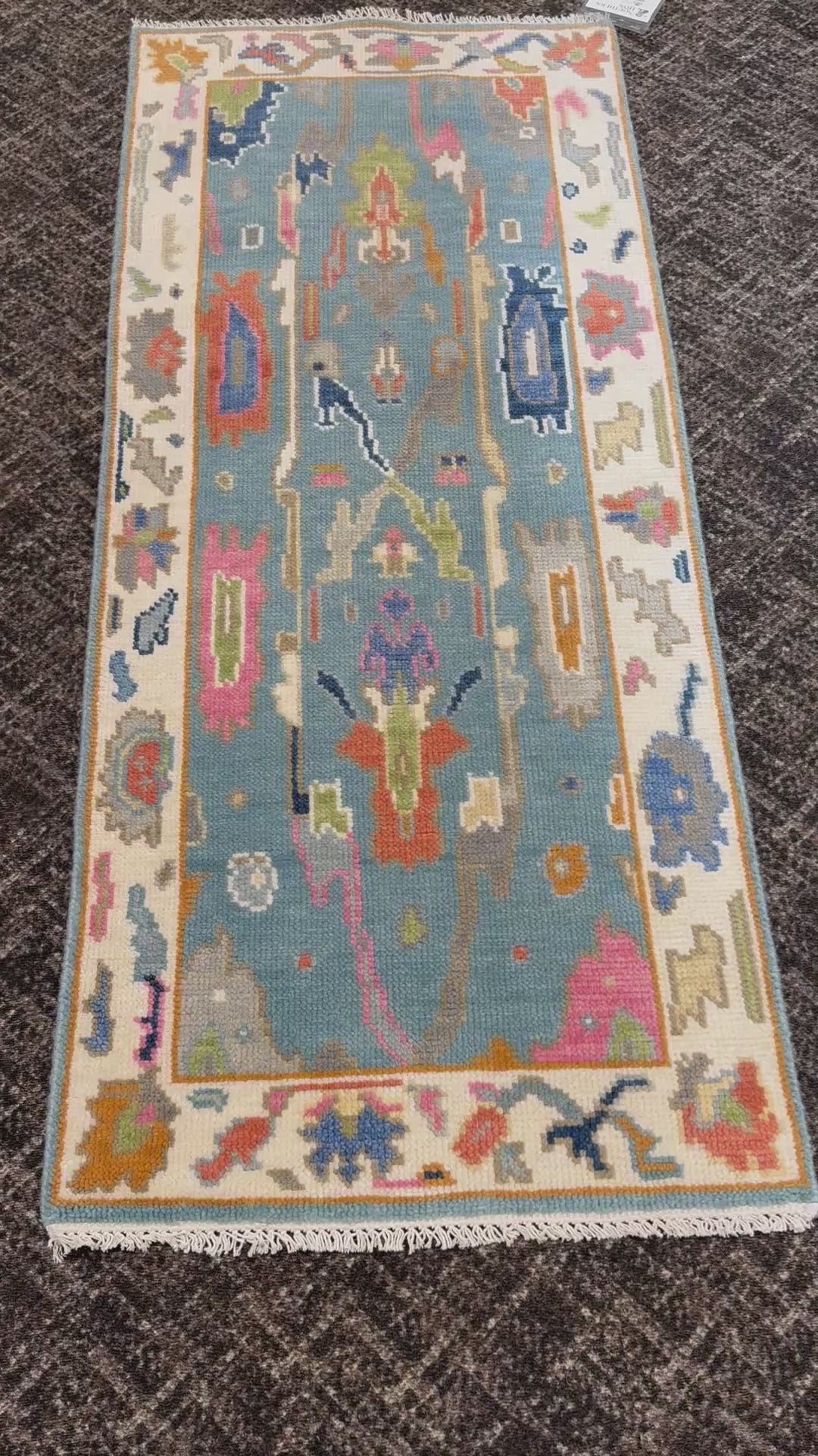 2.5' x 6' Ft. Contemporary Turkish Oushak Bohemian Hand Knotted Wool Runner – BR2560