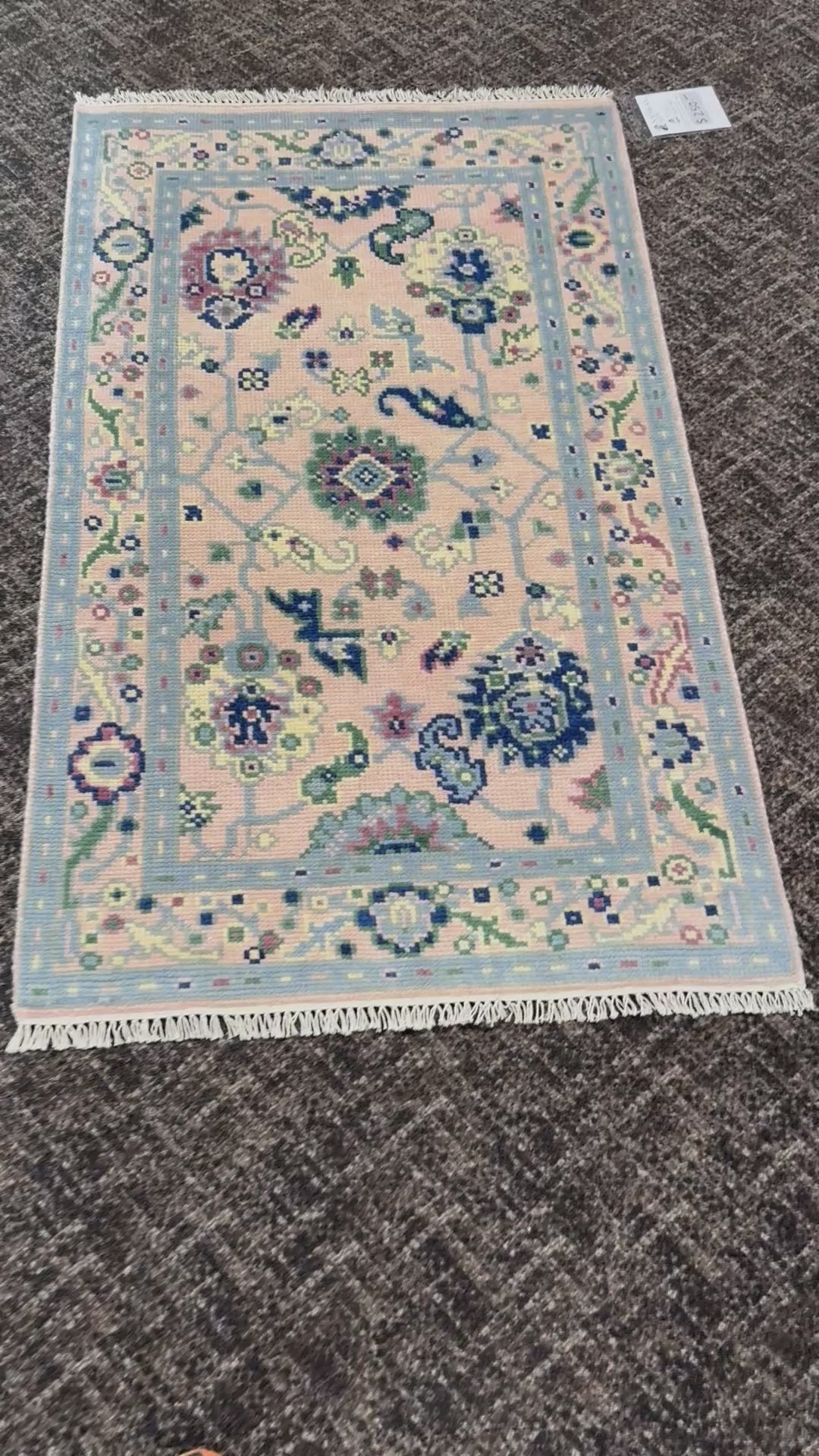 3' x 5' Ft. Contemporary Turkish Oushak Bohemian Hand Knotted Wool Area Rug – BR2561