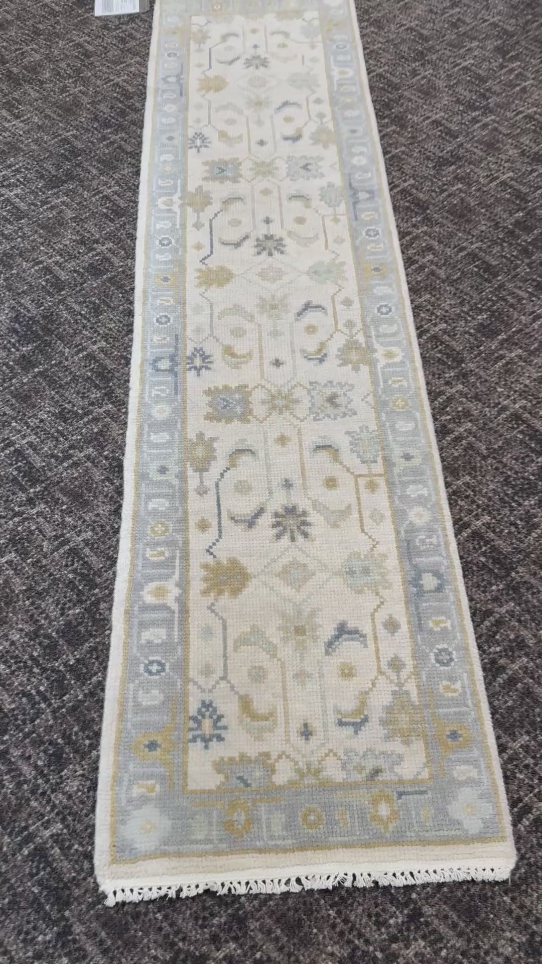 2.1’ x 8' Ft. Contemporary Turkish Oushak Bohemian Hand Knotted Wool Runner – BR2580