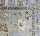 6' x 3' Ft. Handmade Turkish Oushak Pastels with Bluish Gray Small area rug - BR455