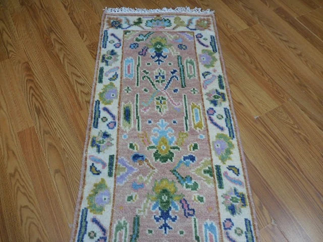 2' x 6' Ft. Contemporary Turkish Bohemian Oushak Hand Knotted Wool Runner / Rug - BR3067