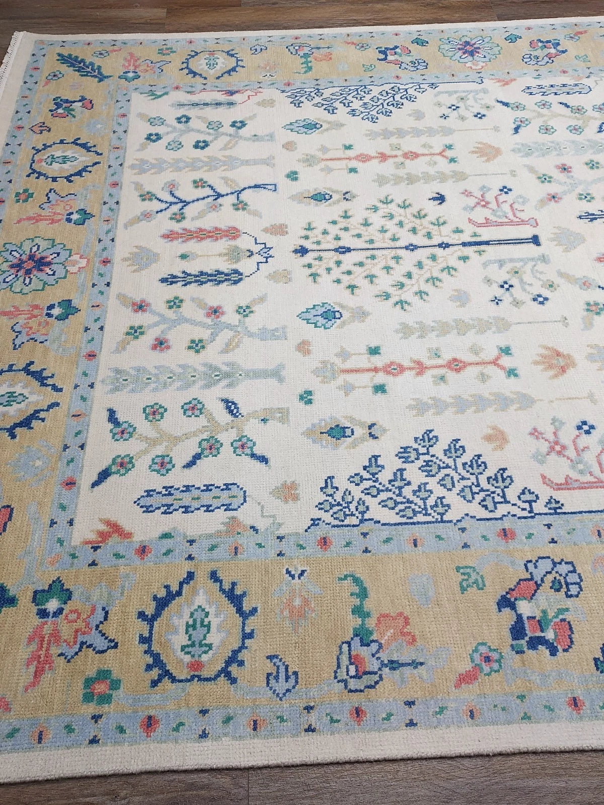 8' x 10' Ft. Turkish Bohemian Oushak Contemporary Hand Knotted Wool Rug - BR2511