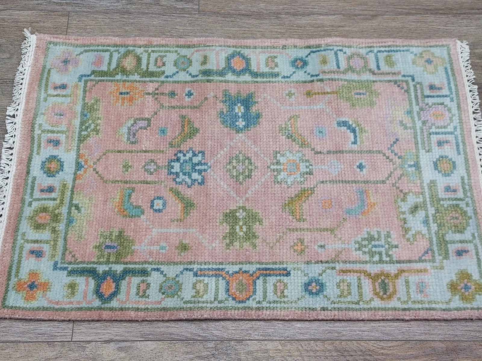 2’ x 3’ Ft. Contemporary Turkish Oushak Bohemian Hand Knotted Wool Small Area Rug - BR2651