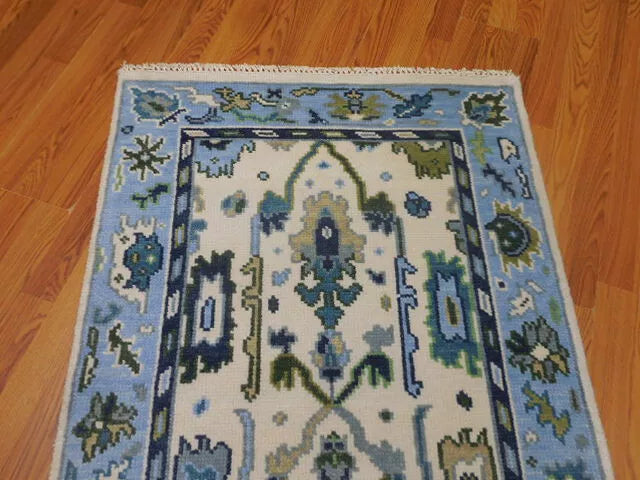 3' x 5.2' Ft. Turkish Bohemian Oushak Contemporary Hand Knotted Wool Rug - BR467