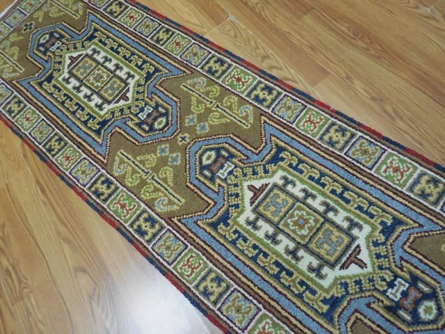 2.1’ x 6.8' Ft. Contemporary Turkish Oushak Bohemian Hand Knotted Wool Runner / Rug - BR3019