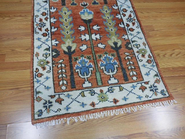 3' x 5' Ft. Contemporary Turkish Oushak Bohemian Hand Knotted Wool Runner - BR3087