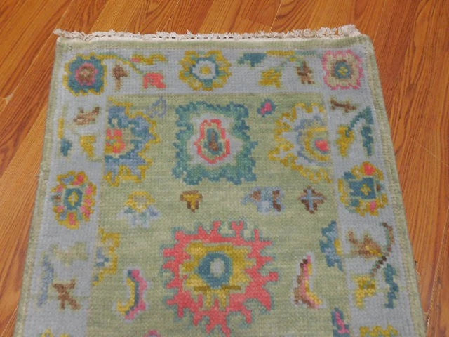2’ x 3’ Ft. Contemporary Turkish Oushak Bohemian Hand Knotted Wool Small Area Rug - BR2670