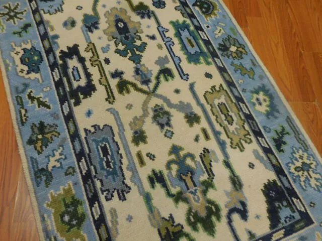 3' x 5.2' Ft. Turkish Bohemian Oushak Contemporary Hand Knotted Wool Rug - BR467