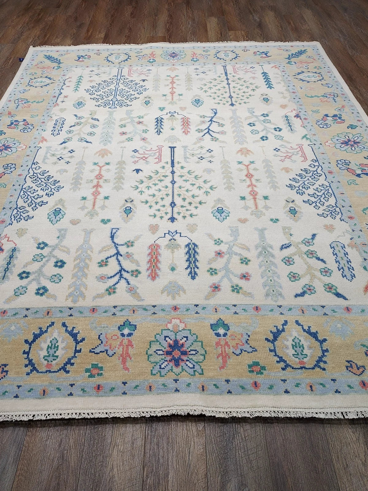 8' x 10' Ft. Turkish Bohemian Oushak Contemporary Hand Knotted Wool Rug - BR2511