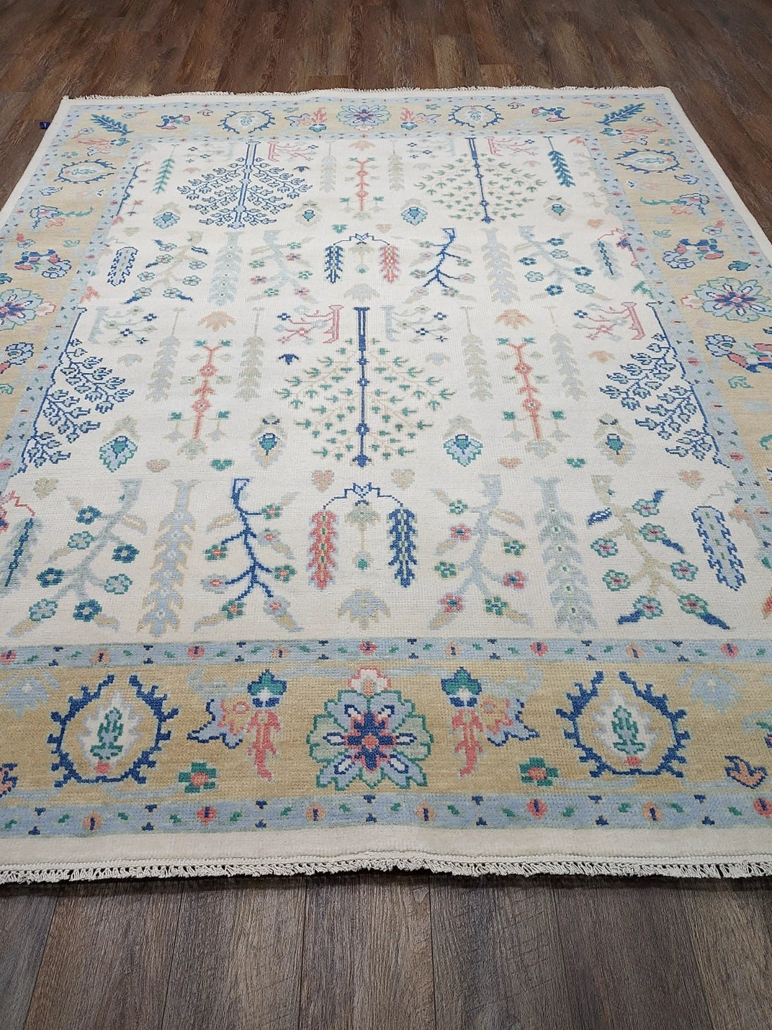8' x 10' Ft. Turkish Bohemian Oushak Contemporary Hand Knotted Wool Rug - BR2511