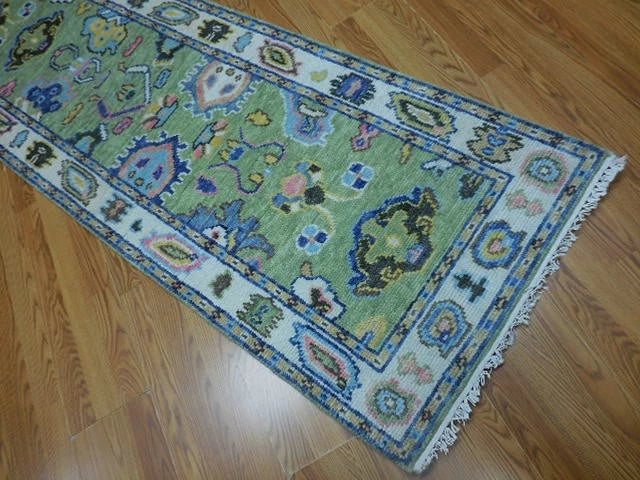 2 1/2’ x 8' Ft. Contemporary Turkish Oushak Bohemian Hand Knotted Wool Runner / Rug - BR3011