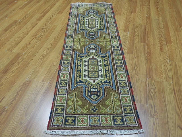 2.1’ x 6.8' Ft. Contemporary Turkish Oushak Bohemian Hand Knotted Wool Runner / Rug - BR3019