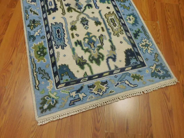 3' x 5.2' Ft. Turkish Bohemian Oushak Contemporary Hand Knotted Wool Rug - BR467