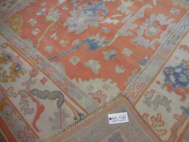 10' x 8' Turkish Bohemian Oushak / Ushak Contemporary Hand Knotted Area Rug - BR457