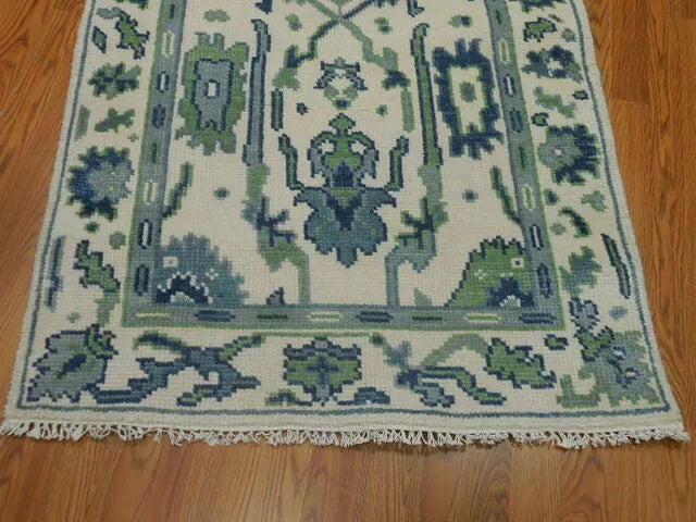 3' x 5' Ft. Turkish Bohemian Oushak Contemporary Hand Knotted Wool Rug - BR471