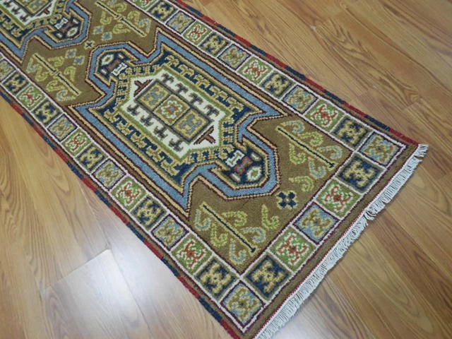 2.1’ x 6.8' Ft. Contemporary Turkish Oushak Bohemian Hand Knotted Wool Runner / Rug - BR3019