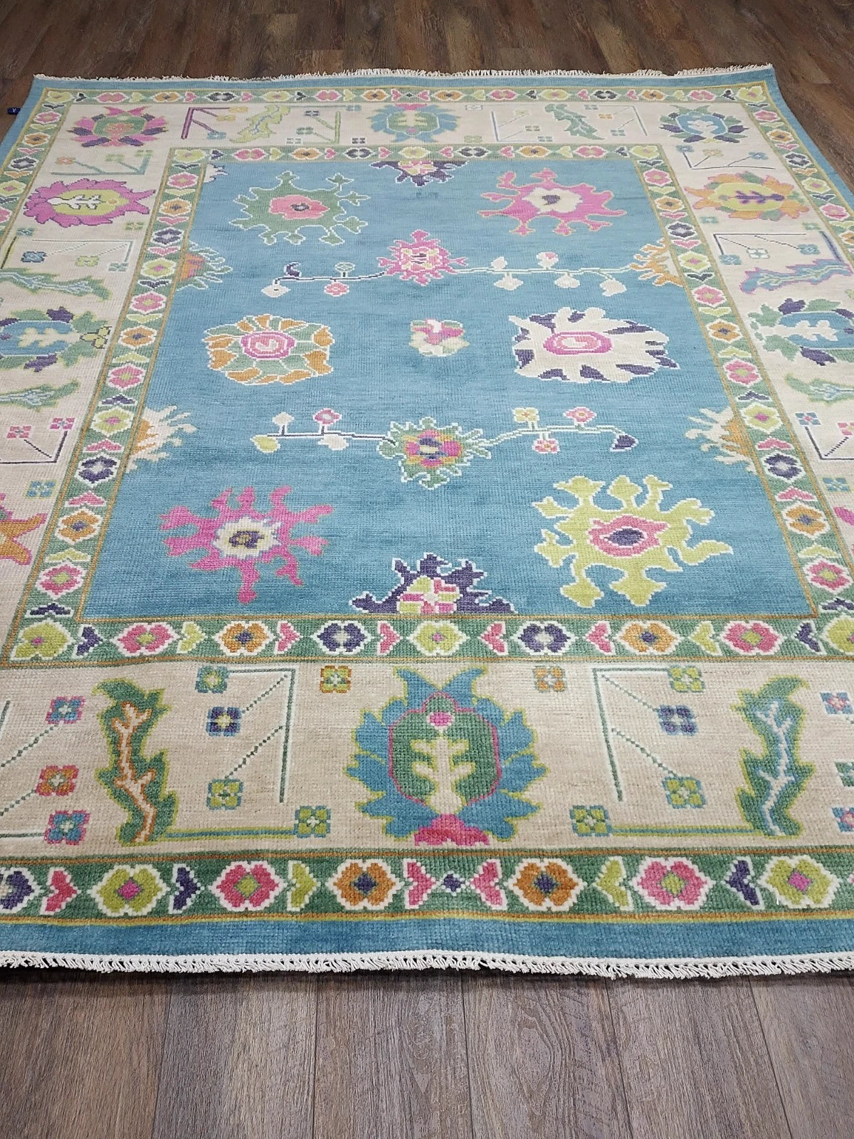 8' x 10' Ft. Contemporary Turkish Oushak Bohemian Hand Knotted Wool Rug - BR2638