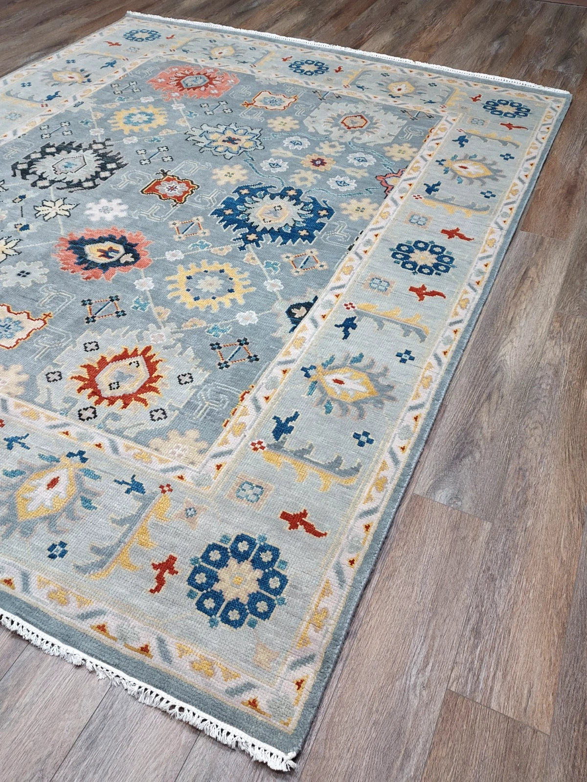 8' x 10' Ft. Contemporary Turkish Oushak Bohemian Hand Knotted Wool Rug - BR3076