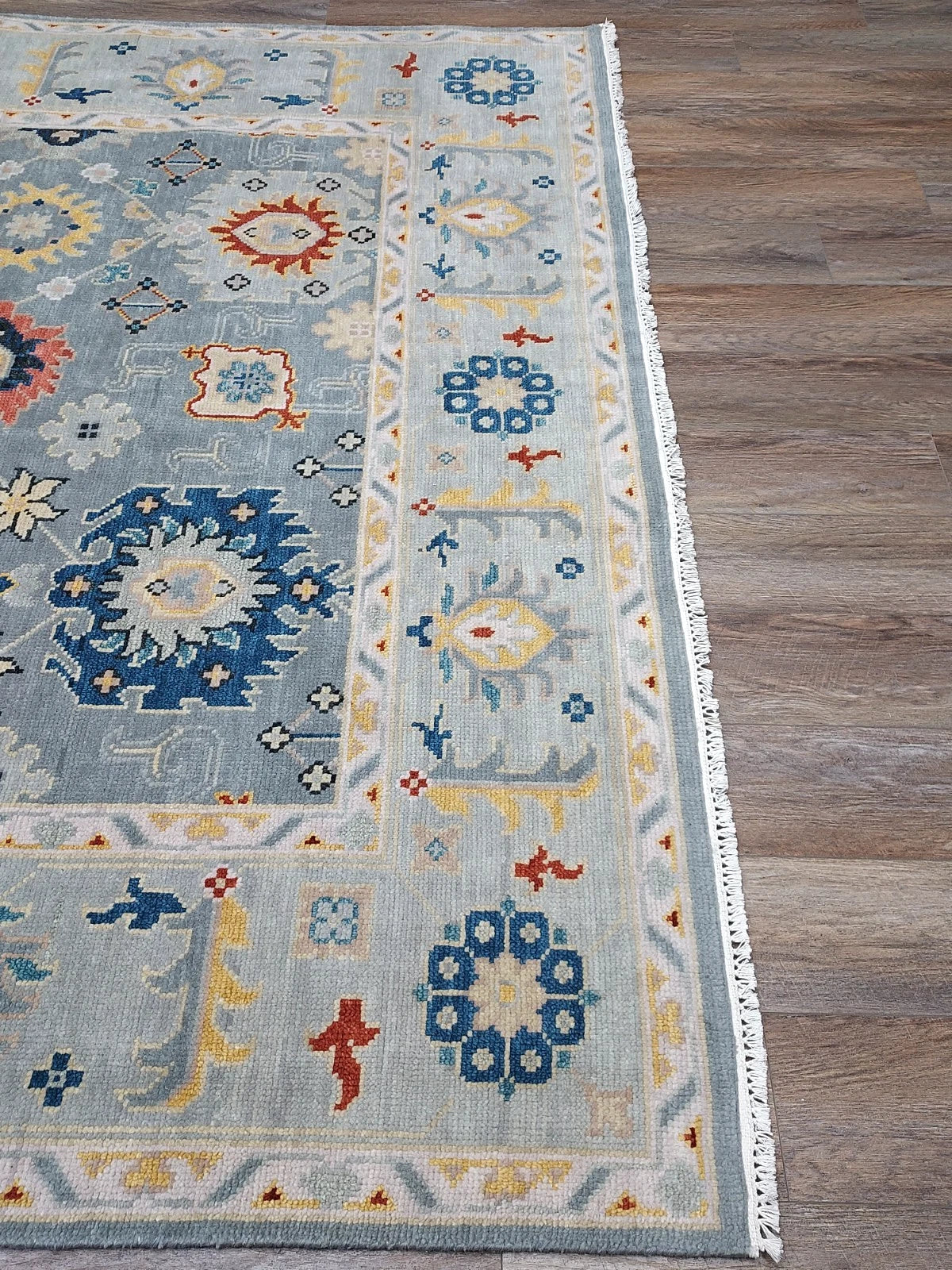 8' x 10' Ft. Contemporary Turkish Oushak Bohemian Hand Knotted Wool Rug - BR3076