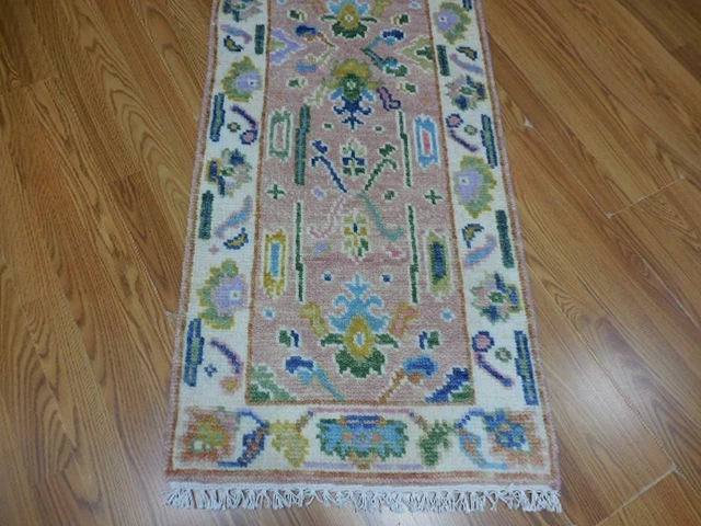 2' x 6' Ft. Contemporary Turkish Bohemian Oushak Hand Knotted Wool Runner / Rug - BR3067