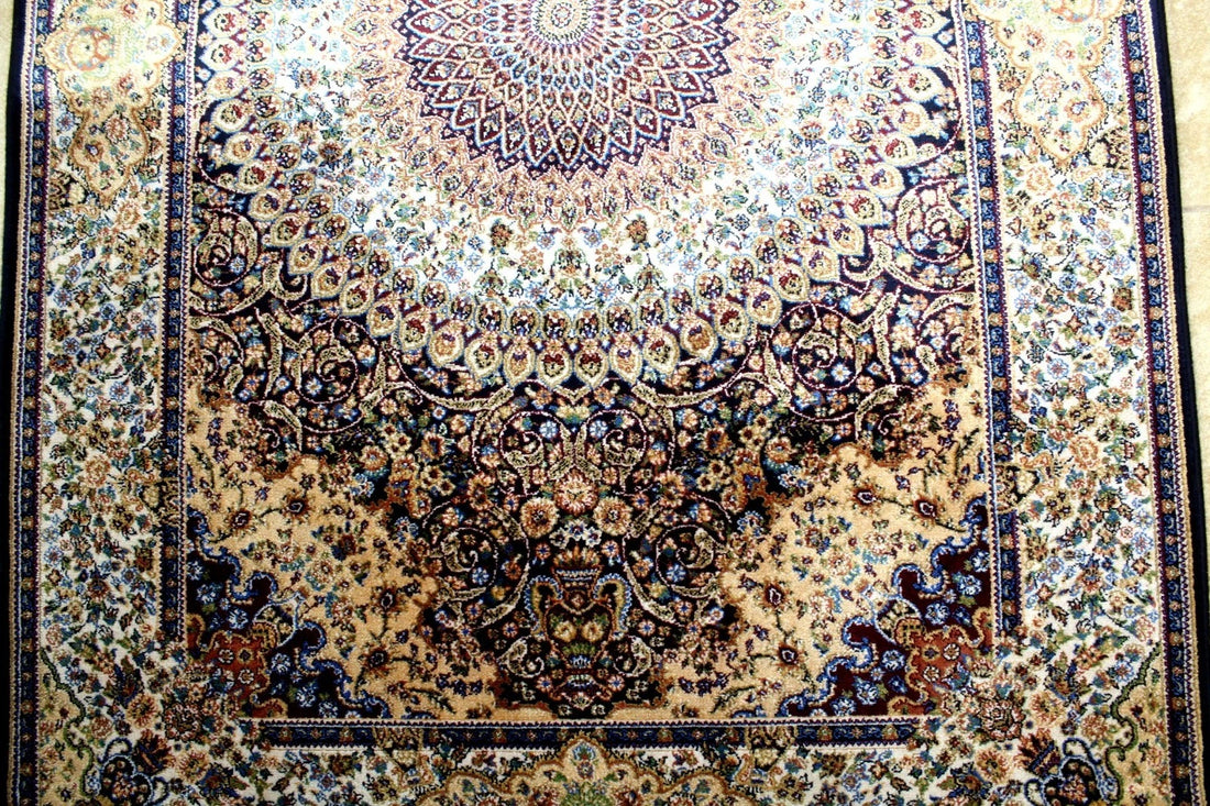 4'X3' Ft. Spectacular New 1200KPSI Hi Quality Silk Nainn Design Turkish Area Rug- BR2703