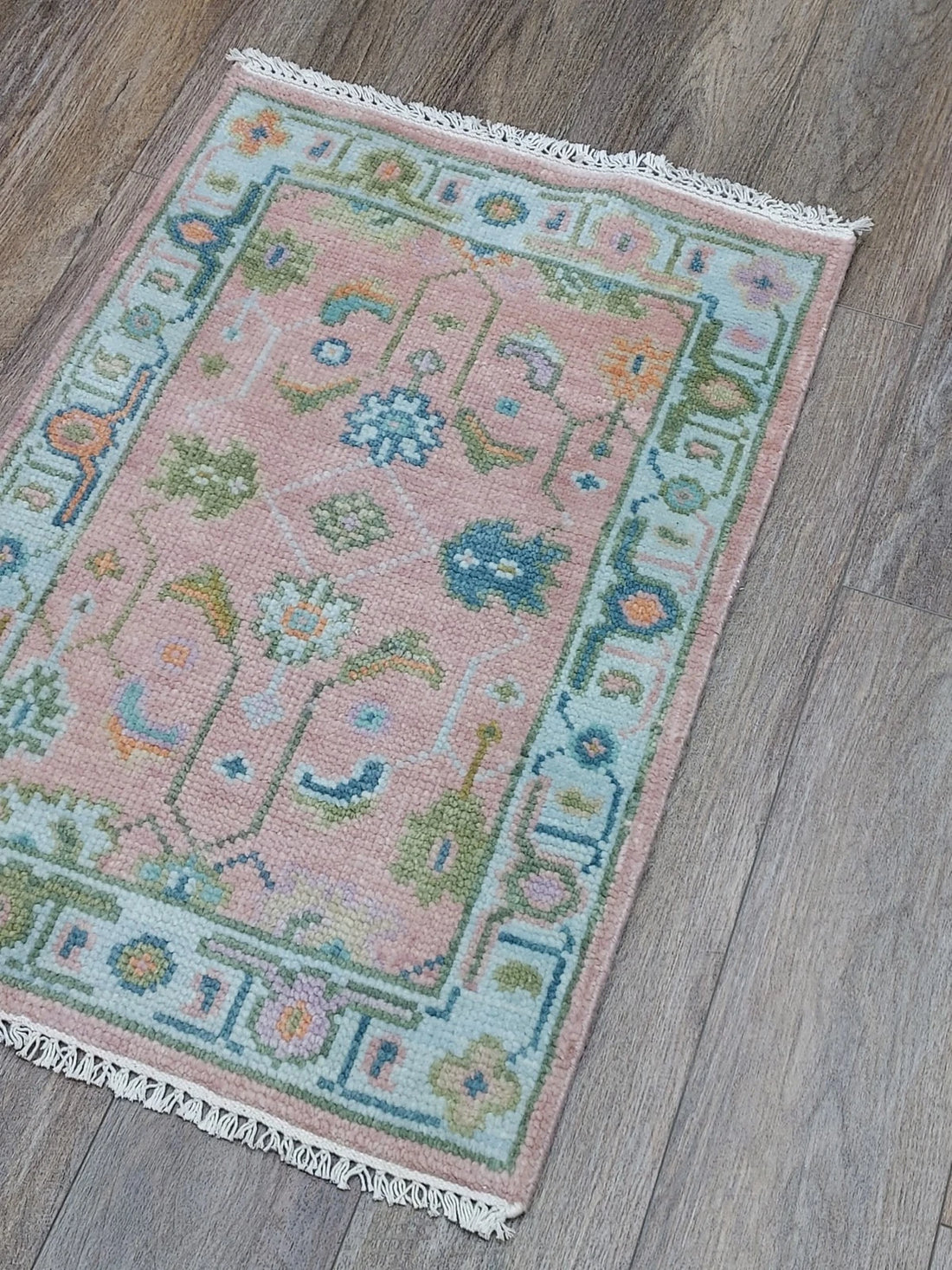 2’ x 3’ Ft. Contemporary Turkish Oushak Bohemian Hand Knotted Wool Small Area Rug - BR2651