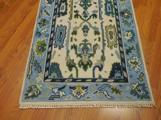 3' x 5.2' Ft. Turkish Bohemian Oushak Contemporary Hand Knotted Wool Rug - BR467