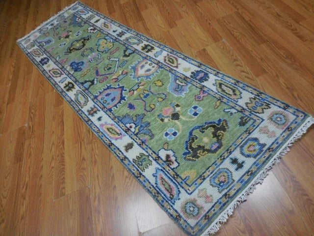 2 1/2’ x 8' Ft. Contemporary Turkish Oushak Bohemian Hand Knotted Wool Runner / Rug - BR3011