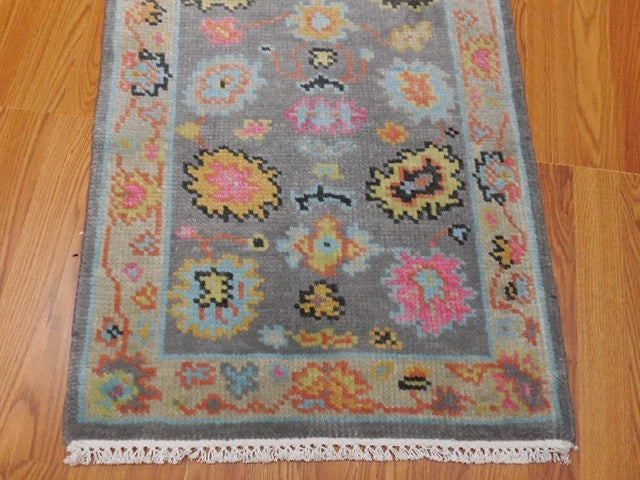 2’ x 3’ Ft. Contemporary Turkish Oushak Bohemian Hand Knotted Wool Small Area Rug - BR2662