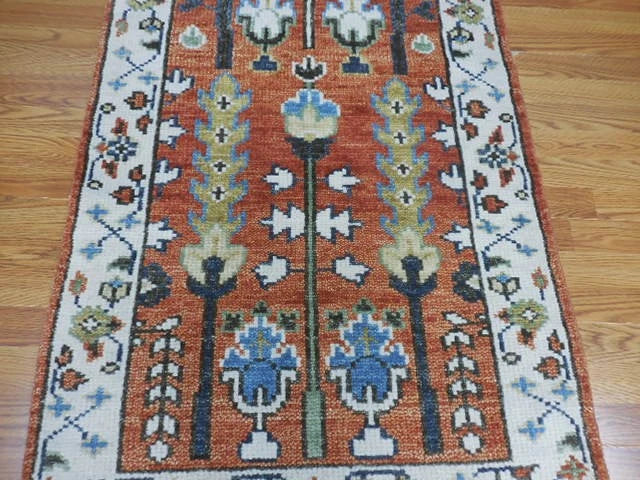 3' x 5' Ft. Contemporary Turkish Oushak Bohemian Hand Knotted Wool Runner - BR3087